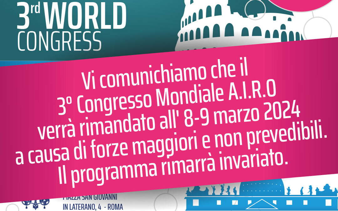 3rd WORLD CONGRESS A.I.R.O.