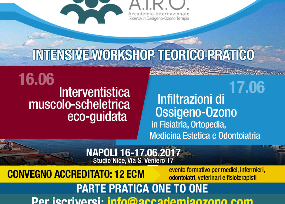 IWS: interventistica eco-guidata e infiltrazioni con Ossigeno Ozono, NAPOLI 16-17.06.2017